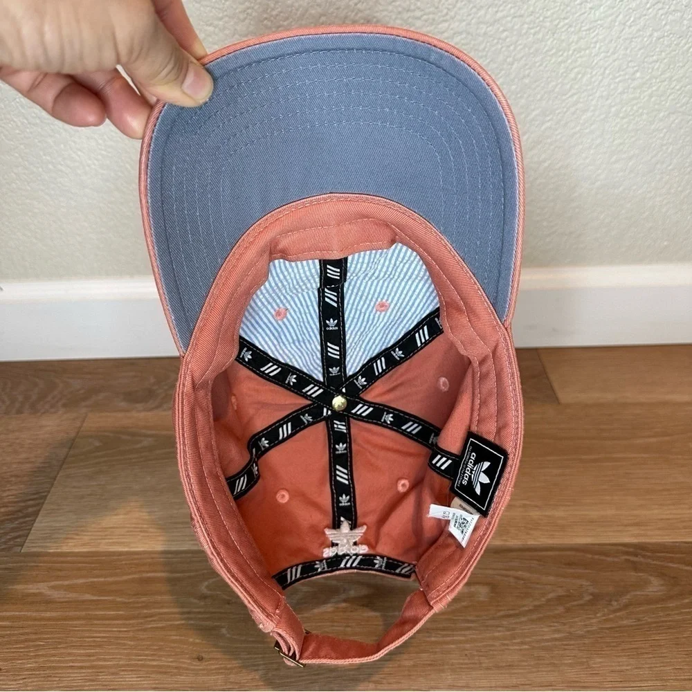 NWOT Adidas Women's Coral Embroidered Adjustable Baseball Cap Hat